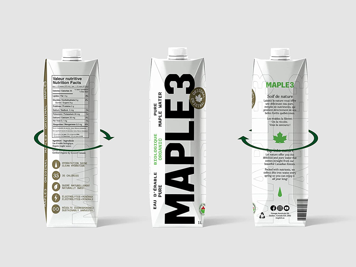 Organic Maple Water: 12 pack (33.81FL OZ)